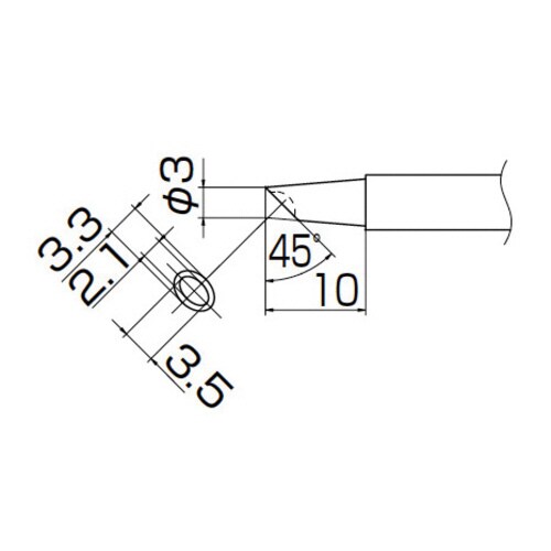 こて先/3BC型溝付