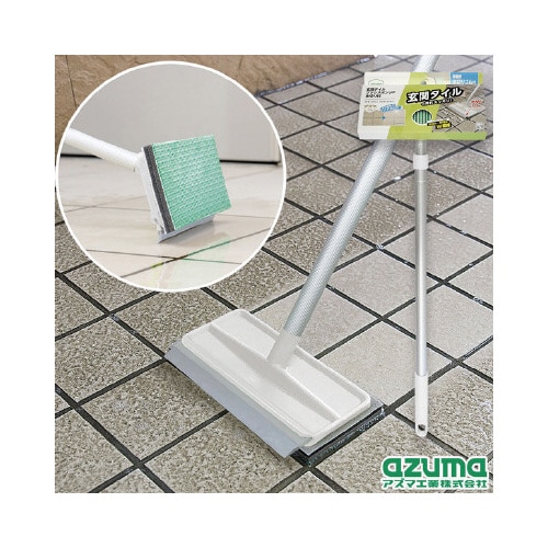 玄関タイルブラシスポンジF水切り付