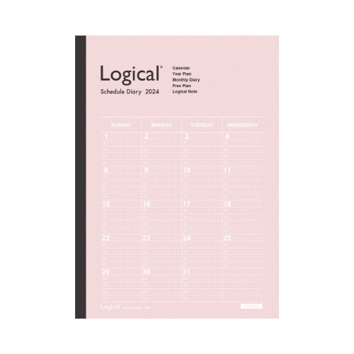 【2024年版】ロジカルダイアリー B5 ピンク
