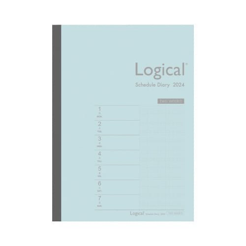 【2024年版】ロジカルダイアリー2週間 B5 青