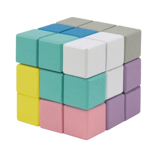 イクモク木製知育 立体パズル 6個