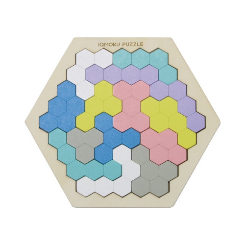 イクモク木製知育パズル 六角形 6個