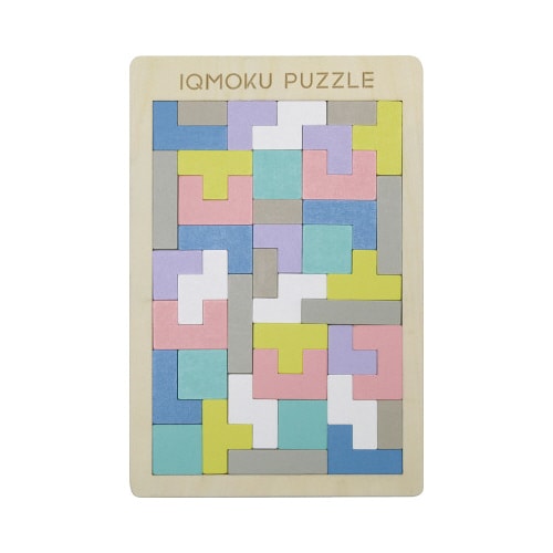 イクモク木製知育パズル 四角形 6個