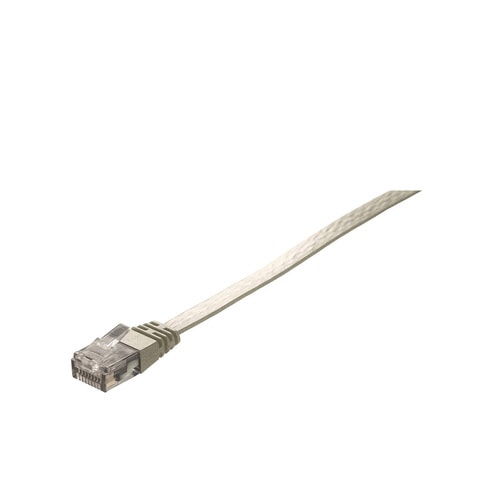CAT6フラット LANケーブル10mアイボリー