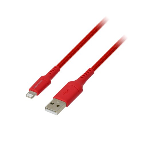 Lightning−USBケーブル 2m レッド