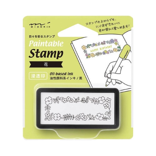 スタンプ浸透印花柄