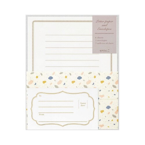 レターセット 小石柄