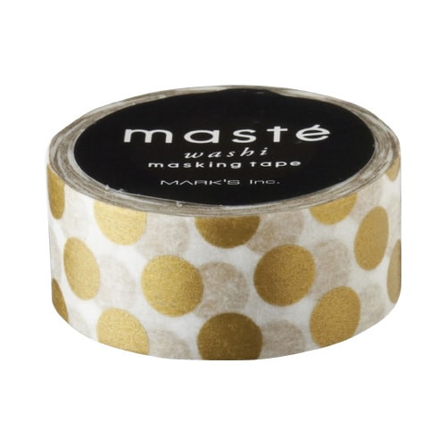 マスキングテープゴールドドット