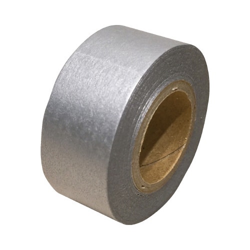 マスキングテープ無地シルバー