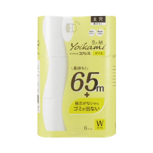 良い紙ワンタッチコアレスW 114mm65m6巻入