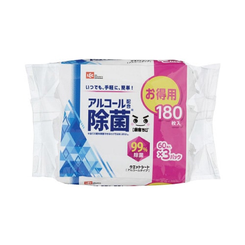 ウェットティッシュ アルコール除菌 60枚5P×8