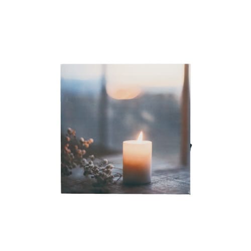 LEDキャンバスアート Sサイズ キャンドル