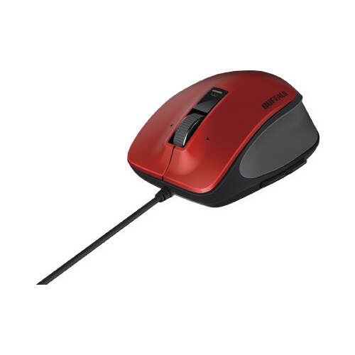 有線  プレミアムフィットマウス M レッド