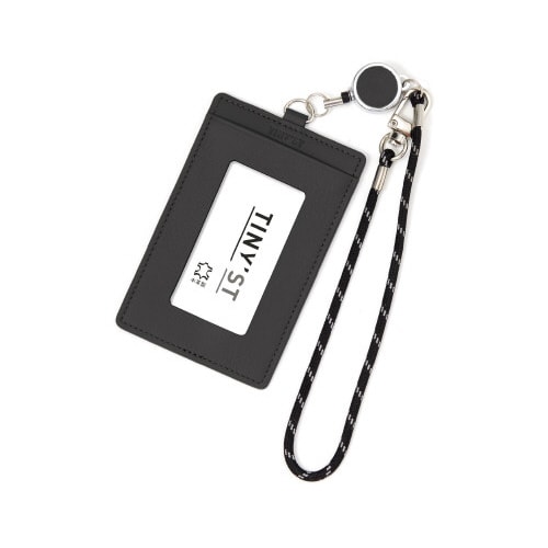 タイニスト リール付パスケース ブラック