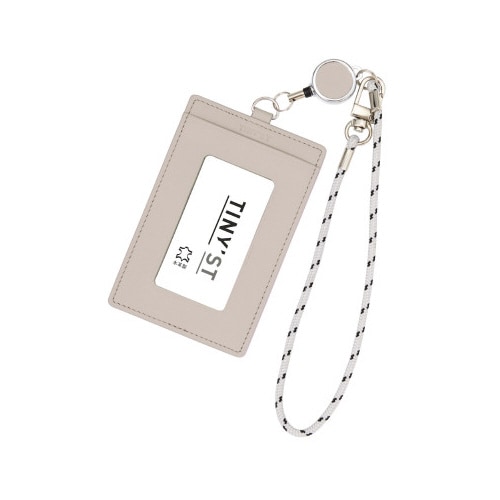 タイニスト リール付パスケース ベージュ