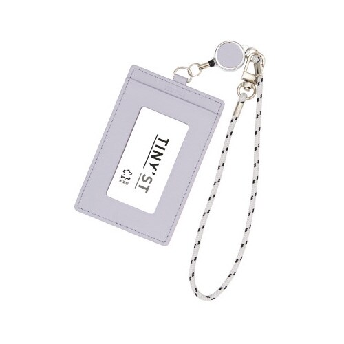 タイニスト リール付パスケース ミストブルー