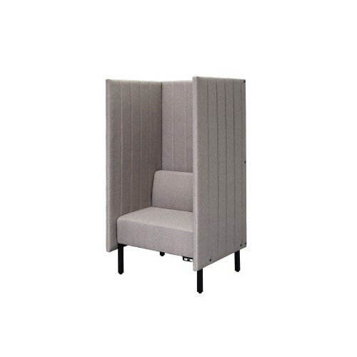 ブースソファH1500ベージュ両側コンセント付