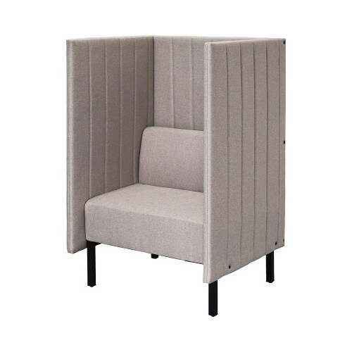 ブースソファH1230ベージュ両側パネルタイプ