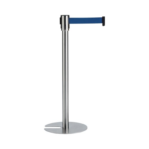 ベルトパーテーションスタンドUN ステン ベルト青