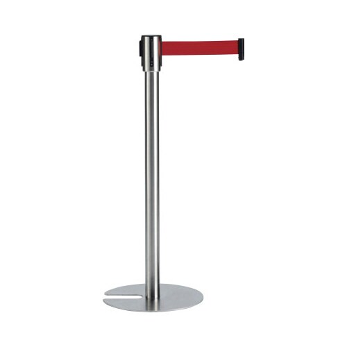 ベルトパーテーションスタンドUN ステン ベルト赤