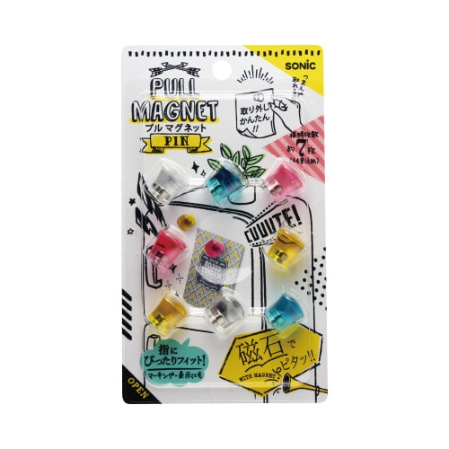 プルマグネット ピンタイプ 色込 5セット
