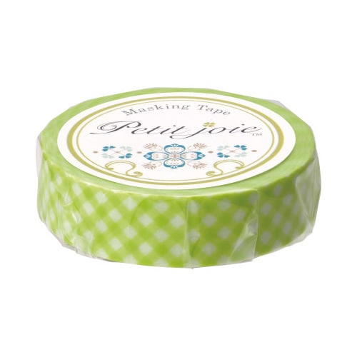 マスキングテープ ギンガムチェック(グリーン)