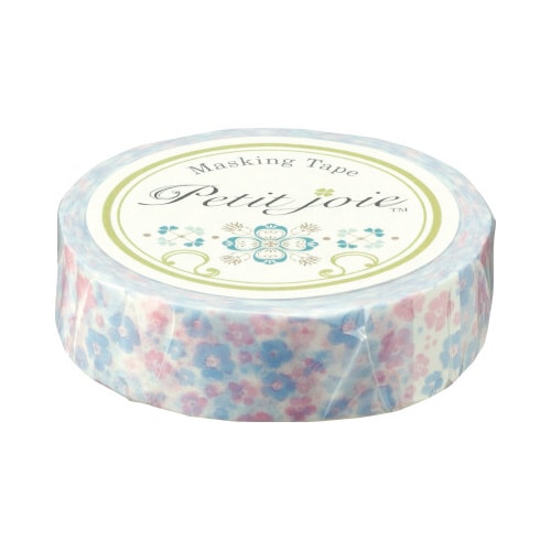 マステ 花とミツバチ(ピンク×ブルー) 10巻