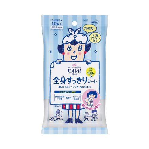 ビオレu 全身すっきりシート 携帯用 10枚入×6