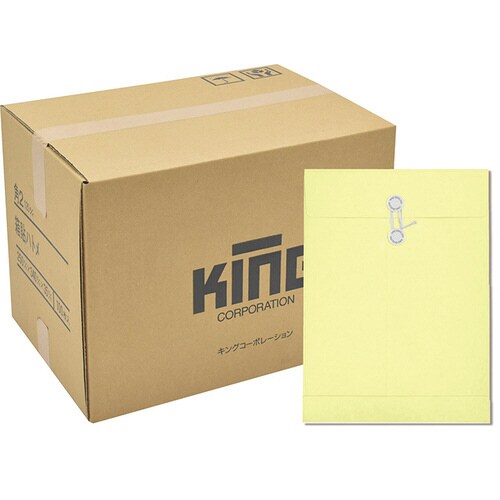 封筒 角形2号箱貼ハトメ120gクリーム100枚