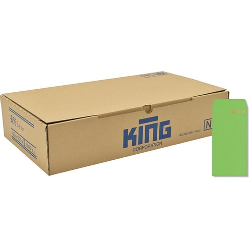 封筒 長形3号 85g グリーン 1000枚