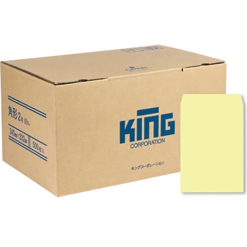 封筒 角形2号 85g クリーム 500枚