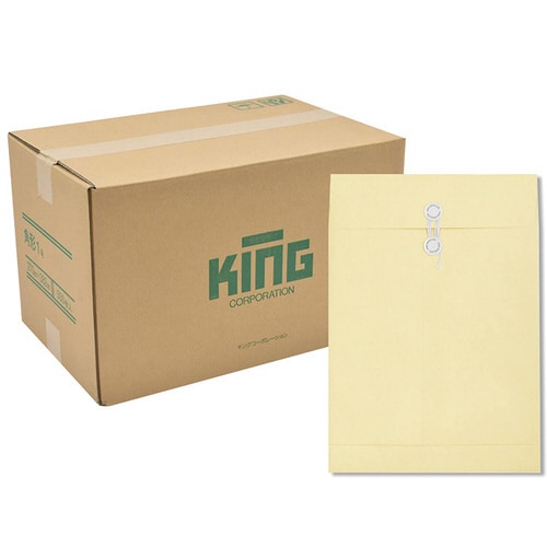 封筒角形1号箱貼ハトメ120gOKゴールド100枚