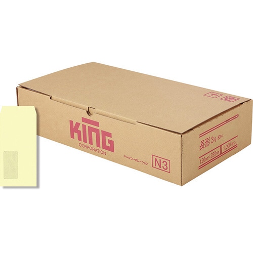 封筒長3G窓49P保護ソフト淡黄色枠無1000枚