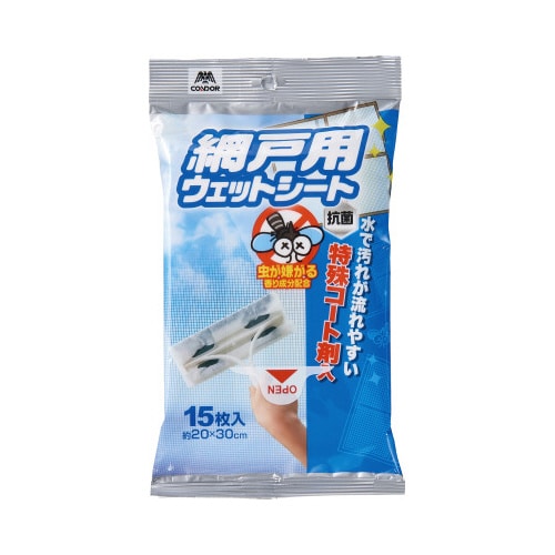 コンドル 網戸用ウェットシート15枚入