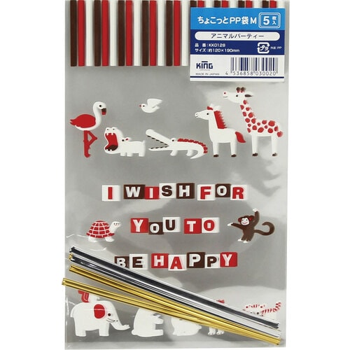 ちょこっとPP袋 アニマルパーテ M 5枚入×30