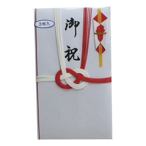 縦折 赤白7本 御祝 65−83 3枚入×25