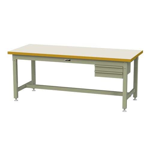 作業台2段引出SSM1875IG+S2Gメラミン