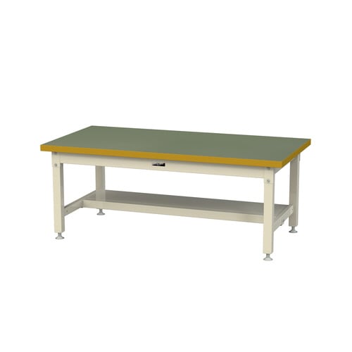 作業台固定式SSRL−1575T−GI半面棚付塩ビ