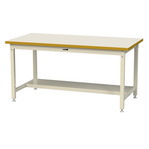 作業台固定式SSMH1890TII半面棚付メラミン