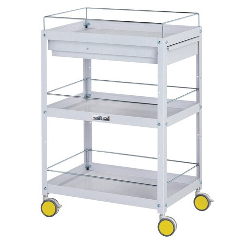 色彩ワゴン3段CWCFC−3−YE引出コボレ止