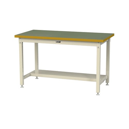 作業台固定式SSRH−1575T−GI半面棚付塩ビ