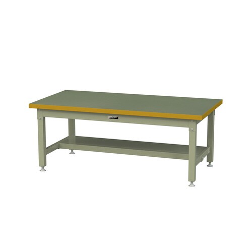 作業台固定式SSRL−1575T−GG半面棚付塩ビ