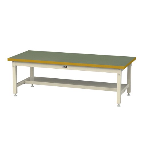 作業台固定式SSRL−1875T−GI半面棚付塩ビ