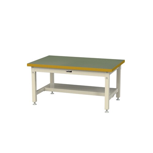 作業台固定式SSRL−1275T−GI半面棚付塩ビ