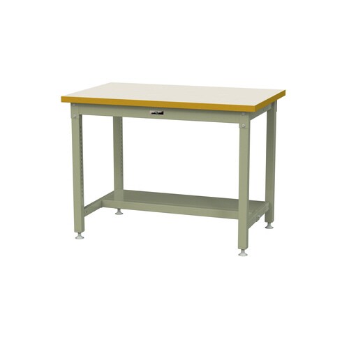 作業台固定式SSMH1275TIG半面棚付メラミン