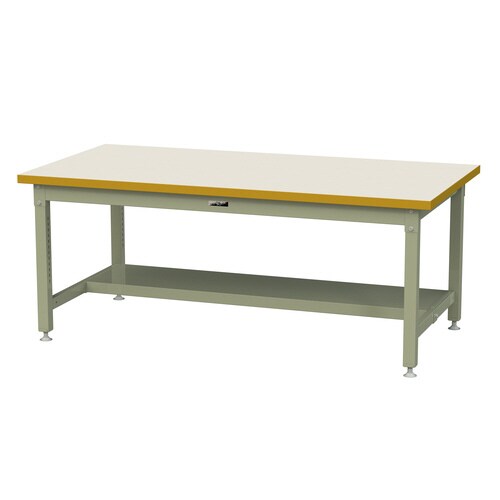 作業台固定SSM−1890T−IG半面棚付メラミン