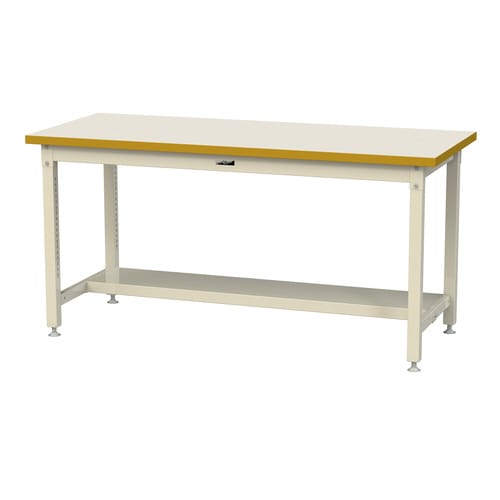 作業台固定式SSMH1875TII半面棚付メラミン