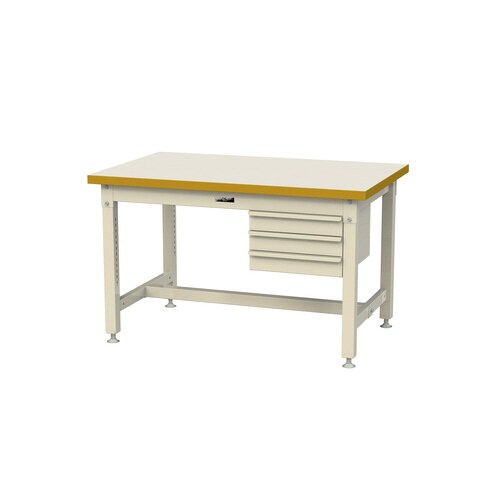 作業台3段引出SSM1275II+S3IVメラミン