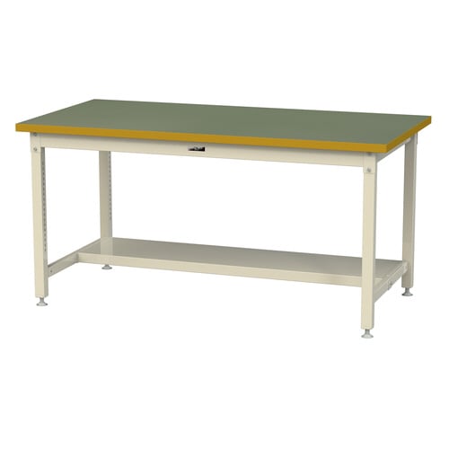 作業台固定式SSRH−1890T−GI半面棚付塩ビ