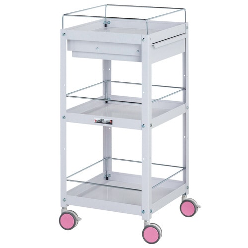 色彩ワゴン3段CWCLFC−3−RE引出コボレ止